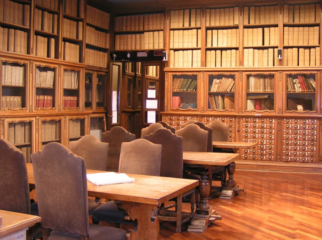 Sala studio dell'archivio del Risorgimento