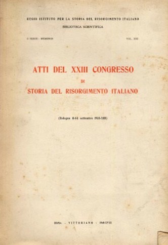 Atti del XXIII Congresso (Bologna 1935)