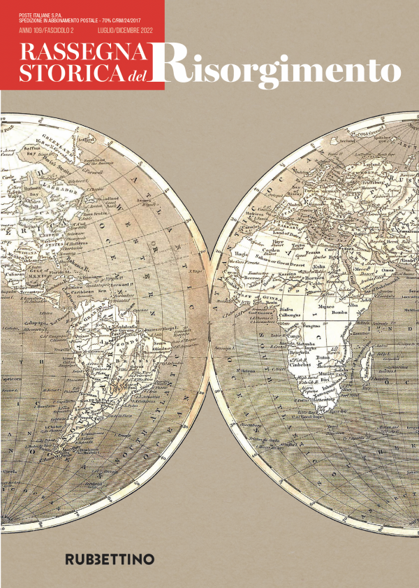 Copertina della Rassegna storica del Risorgimento. Luglio-Dicembre 2022